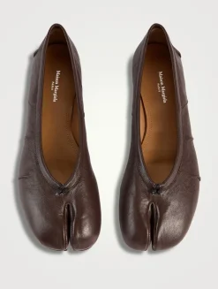 Tabi Leather Ballerina Flats