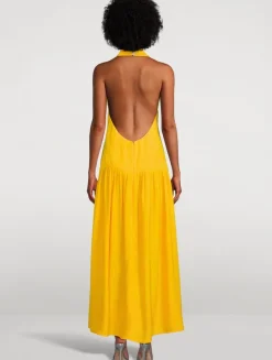 Tala Georgette Halter Dress