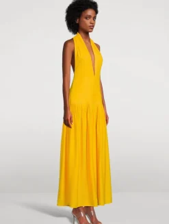 Tala Georgette Halter Dress