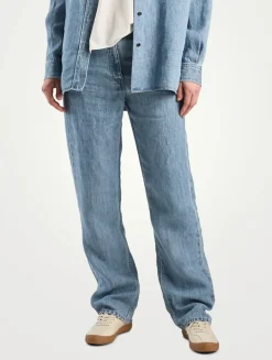 Tarley Straight Linen Jeans