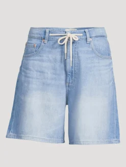 Taylor Drawstring Denim Shorts