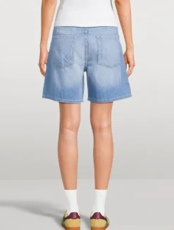 Taylor Drawstring Denim Shorts
