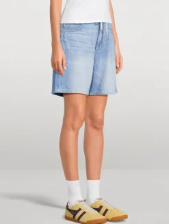 Taylor Drawstring Denim Shorts
