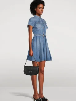 T-Bar Leather Crossbody Bag