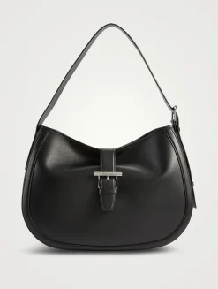T-Bar Leather Shoulder Bag