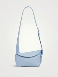 T-Bar Sling Leather Shoulder Bag