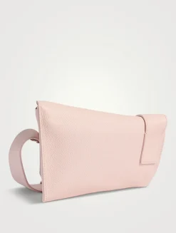 T-Bar Sling Leather Shoulder Bag