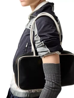 Technical Silk Zipper Blouson Jacket