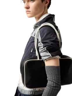 Technical Silk Zipper Blouson Jacket