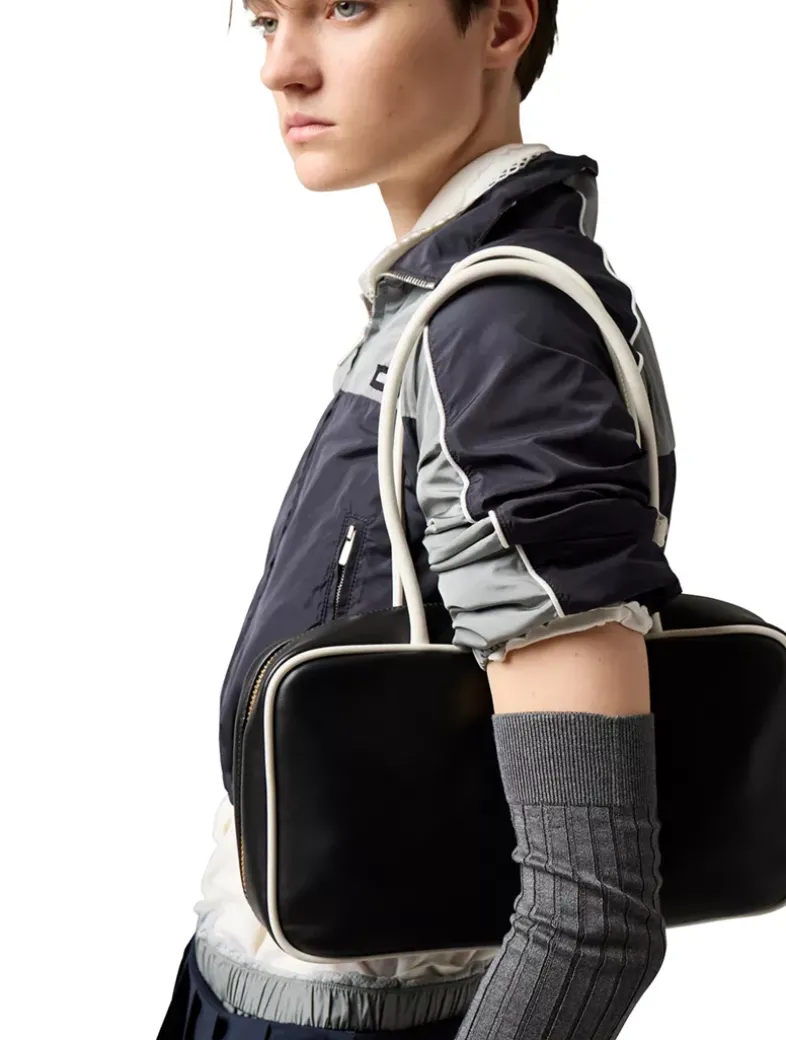 Technical Silk Zipper Blouson Jacket