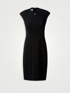 Techno Jersey Sheath Dress