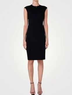 Techno Jersey Sheath Dress