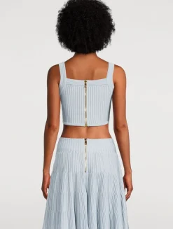 Textured Knit Crop Top