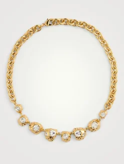 Textured Scramble Crystal Necklace