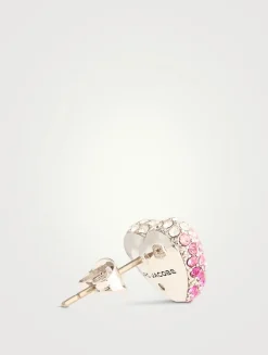The Balloon Heart Pavé Stud Earrings