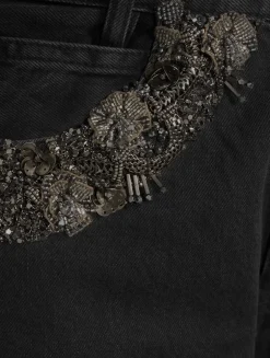 The Beaded Straight Jeans