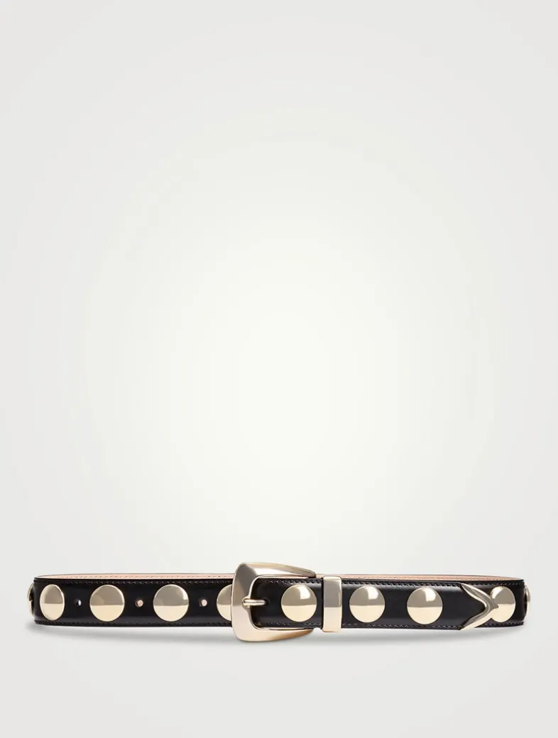 The Benny Leather Belt With Studs