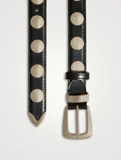 The Benny Leather Belt With Studs