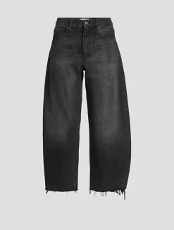 The Bubble Barrel-Leg Crop Jeans