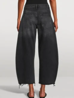 The Bubble Barrel-Leg Crop Jeans