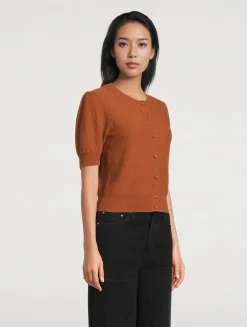 The Cashmere Pointelle Cardigan