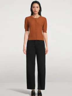 The Cashmere Pointelle Cardigan