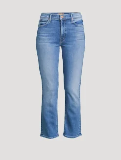 The Dazzler Straight-Leg Cropped Jeans