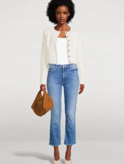 The Dazzler Straight-Leg Cropped Jeans
