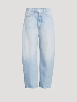 The Full Pipe Barrel-Leg Jeans
