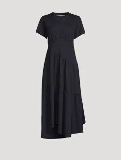 The Gathered Seam Midi Dress