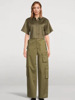 The General Wide-Leg Cargo Pants