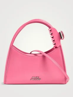 The Glam Claw Clip Leather Crossbody Bag