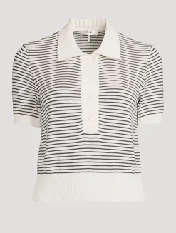 The Graduate Stripe Jacquard Polo Shirt