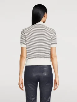 The Graduate Stripe Jacquard Polo Shirt