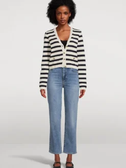 The Harbour Stripe Jacquard Cardigan