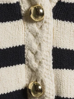 The Harbour Stripe Jacquard Cardigan