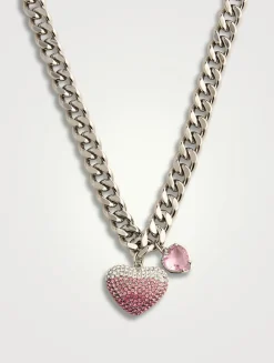 The Heart Balloon Pave Chain Necklace