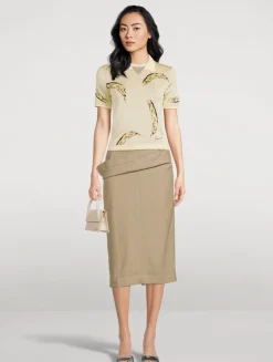 The Marino Banana Jacquard Polo Shirt