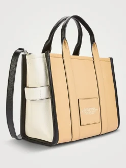 The Medium Colourblock Leather Tote Bag