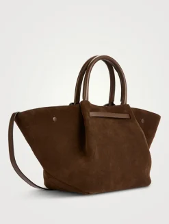 The Midi New York Leather Tote Bag