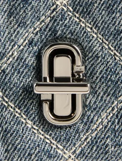 The Mini Dual Quilted Denim Bag