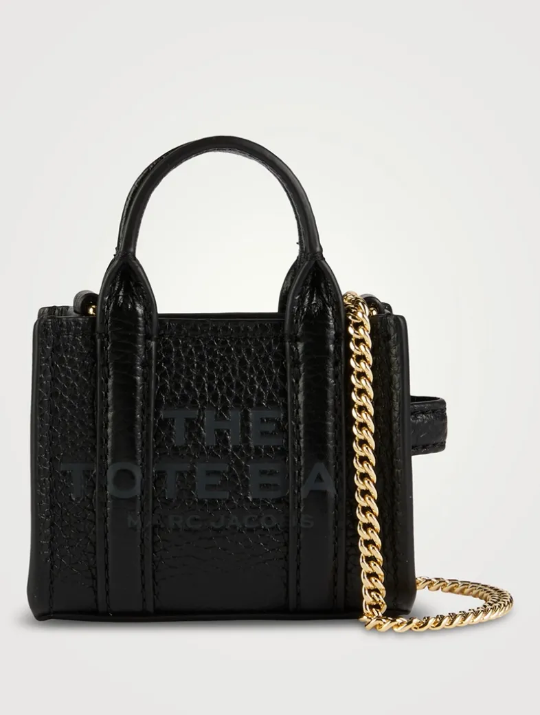 The Nano Leather Crossbody Tote Bag