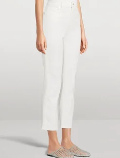 The Pencil Straight Cropped Jeans
