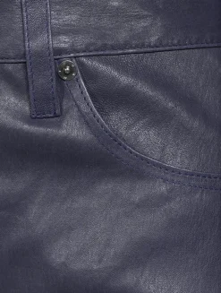 The Reboot Bootcut Leather Cropped Trousers