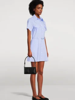 The Safari Shirt Dress In Stripe Print