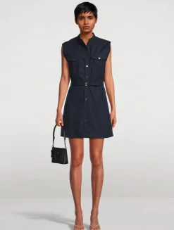 The Safari Sleeveless Shirt Dress