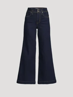 The Seamed Wide-Leg Jeans