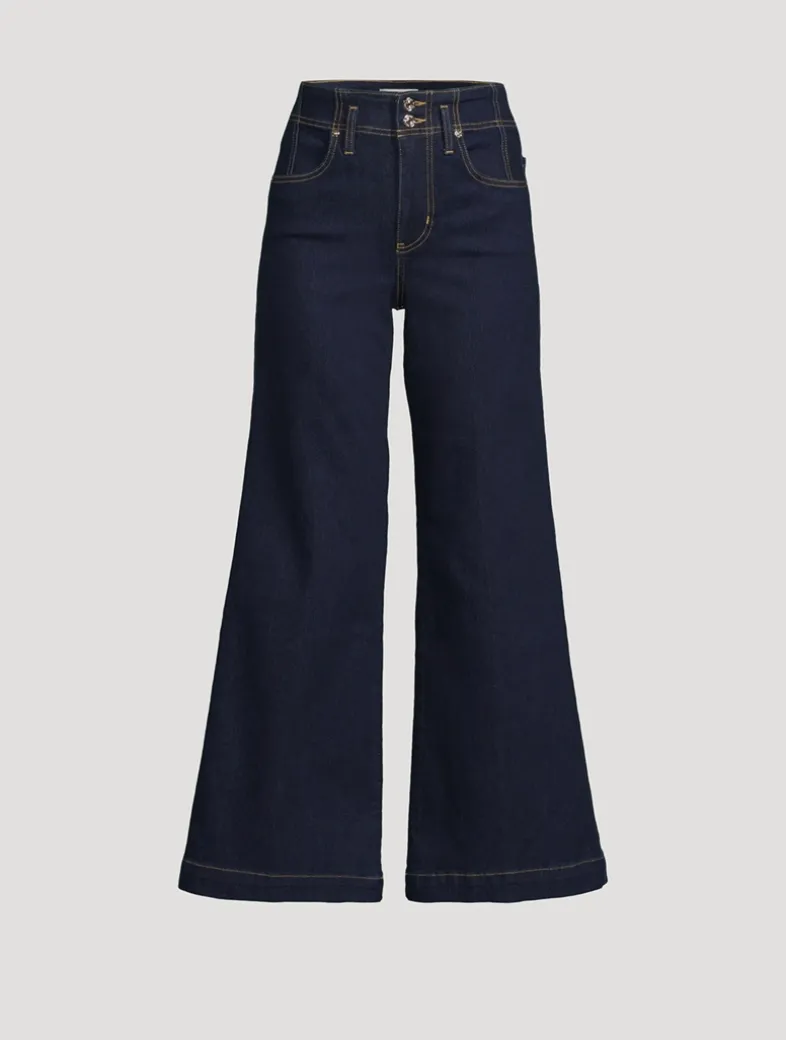 The Seamed Wide-Leg Jeans