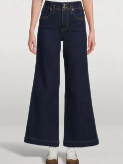 The Seamed Wide-Leg Jeans