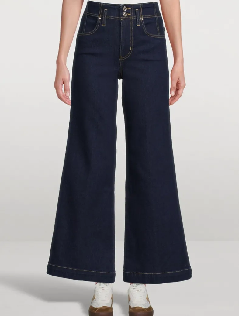 The Seamed Wide-Leg Jeans